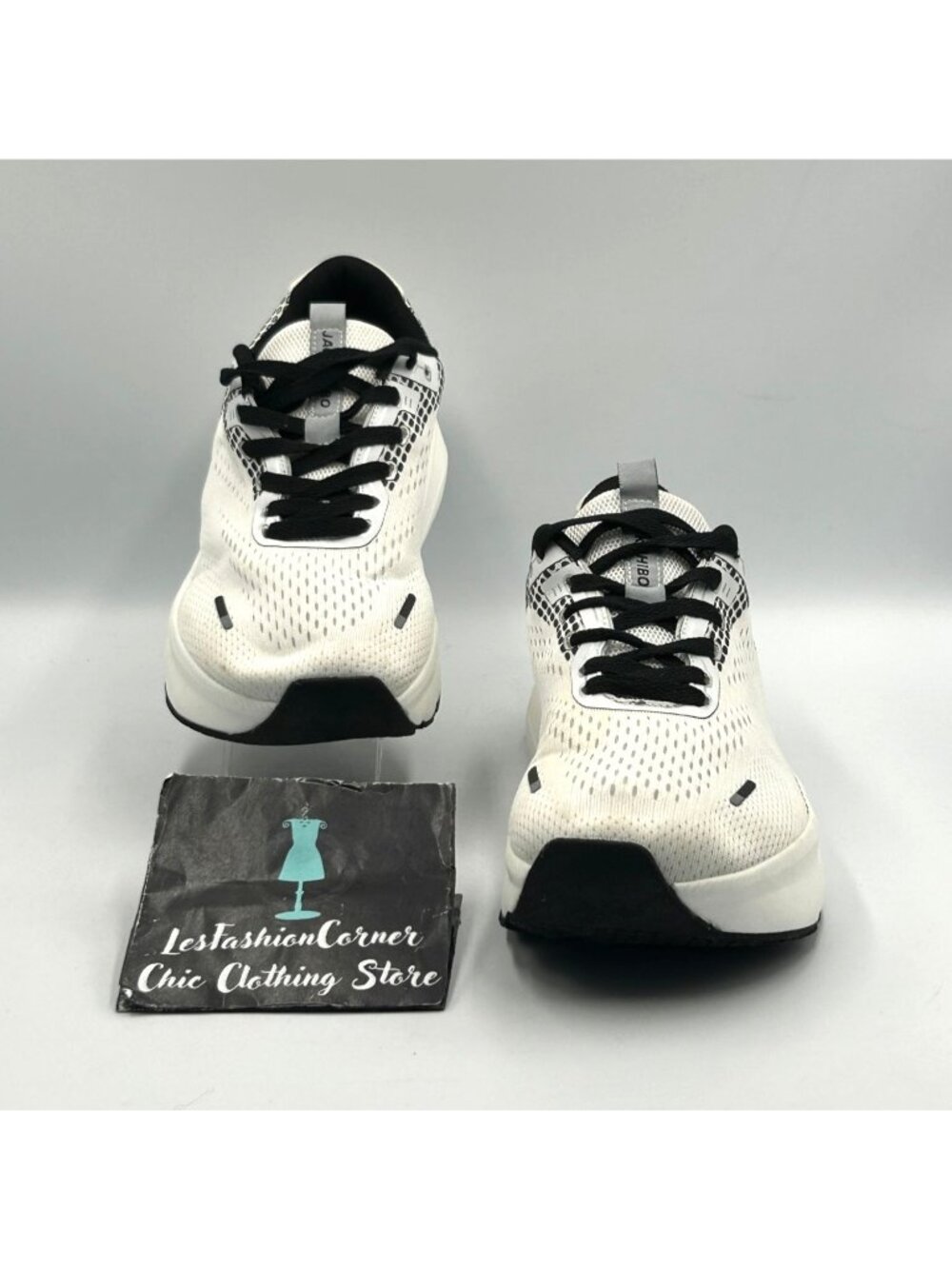 Jackshibo Women's Black & White Athletic Running Shoes Size 10 3557 - Picture 2 of 16